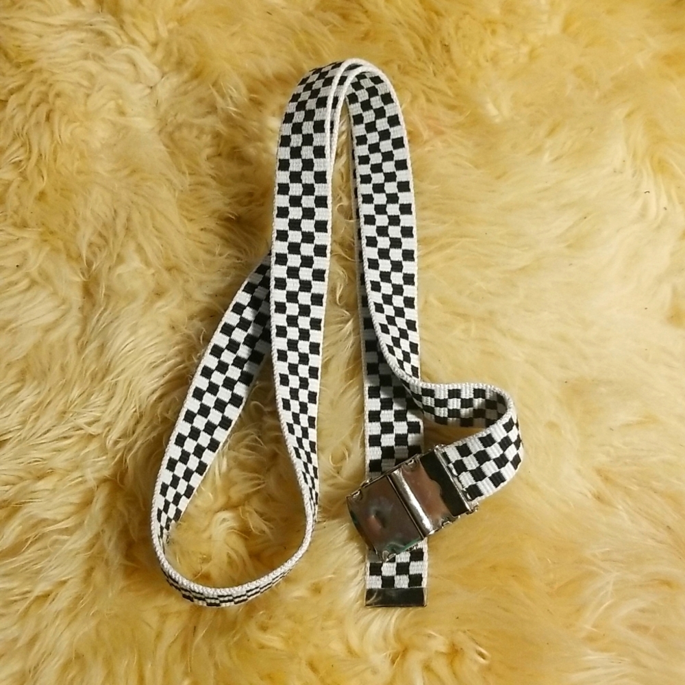 Black and White Checkered Belt